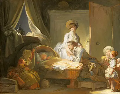 A Visit to the Nursery Jean-Honore Fragonard